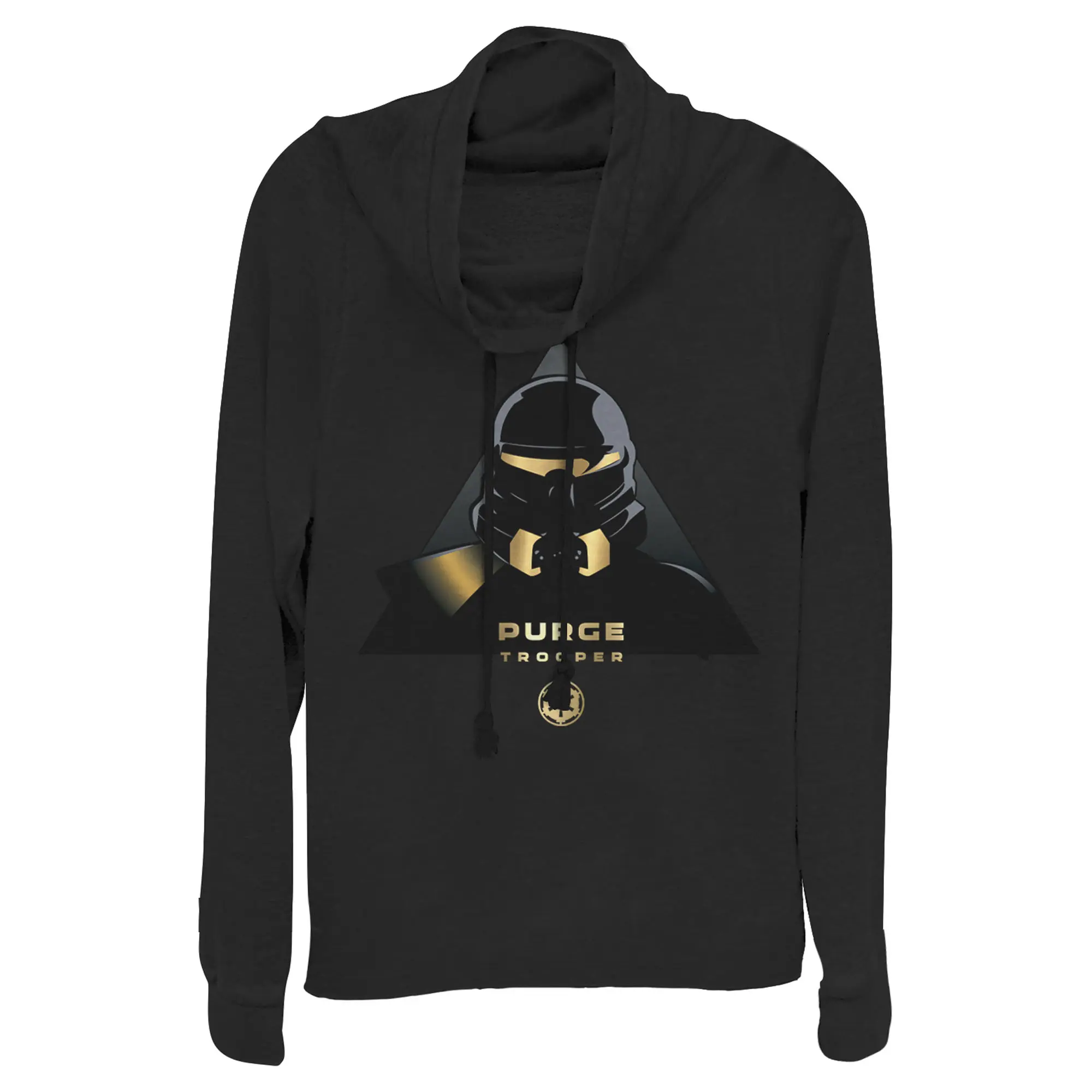 Junior's Graphic Appeal Star Wars Jedi: Fallen Order Purge Trooper Symbol Cowl Neck Sweatshirt