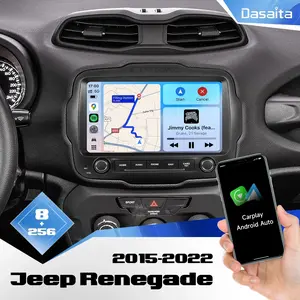 Dasaita 9''GPS Car Radio for Jeep Renegade 2015-2022 CarPlay 8+256G DTS 4G LTE