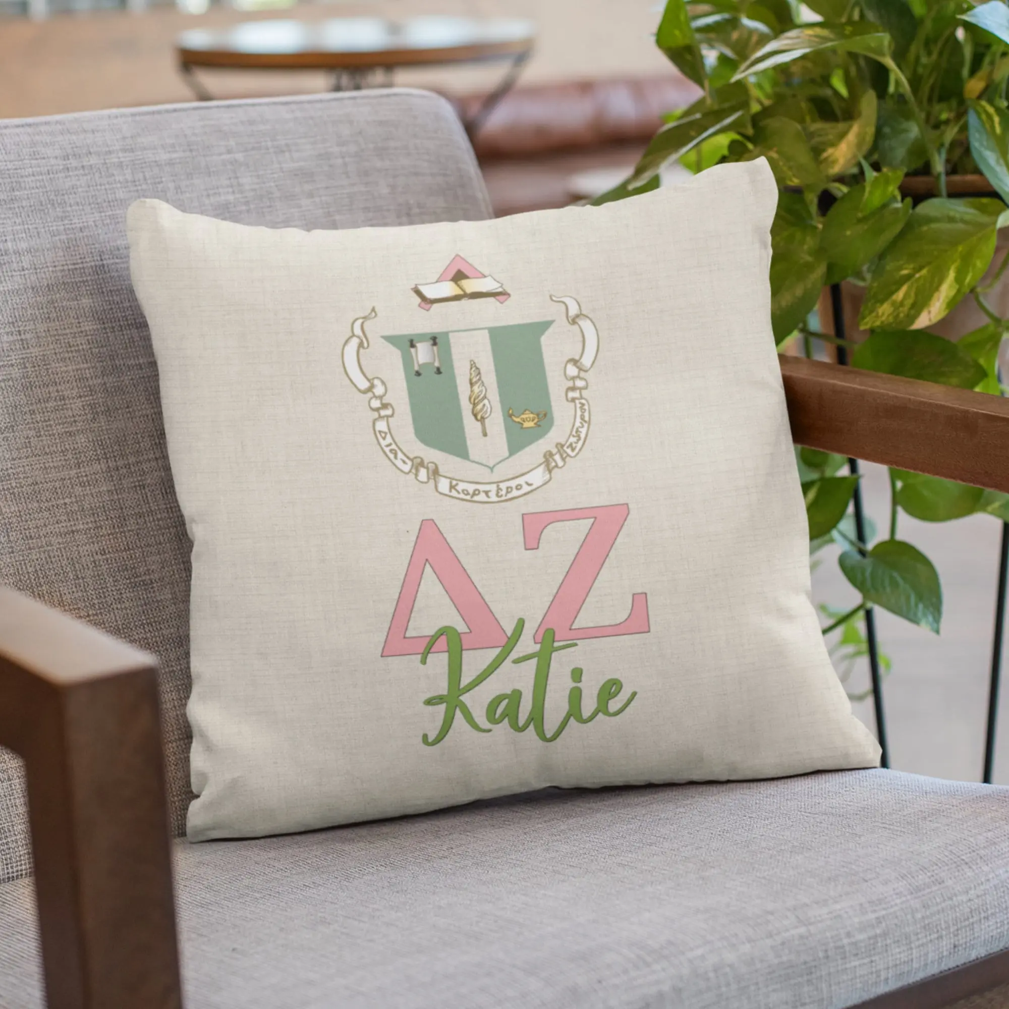 Delta Zeta Sorority Pillow - Perfect Custom Big Little Gift!