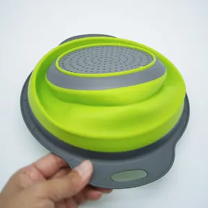 Foldable Fruit Vegetable Colander, Fast Draining Drain Basket with Small Holes, Food Grade PP+TPR Material, Collapsible Space Saving, for Home Kitchen Daily Use