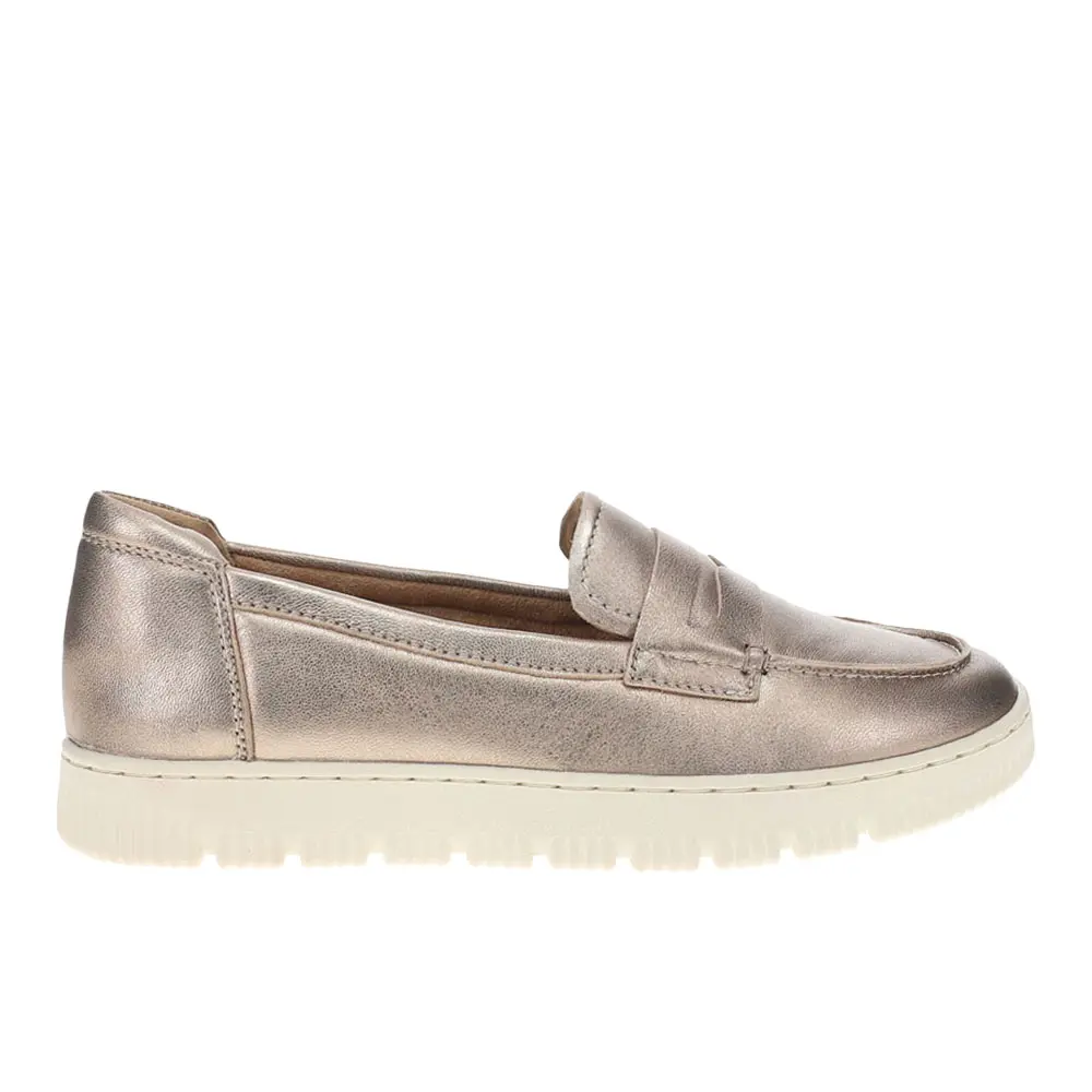 Easy Spirit Womens Karin Slip On Loafers Casual - Gold