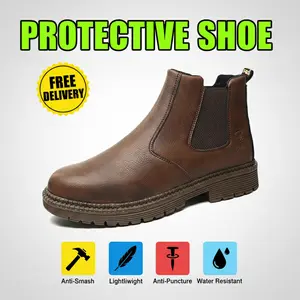 Heavy-Duty Indestructible Steel-Toe Puncture-Resistant Breathable Work Boots Water-Resistant Anti-Skid Long-Lasting Comfortable for Men Women Kitchen Hiking