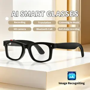 Smart Glasses with 5mp HD Camera, Ai Translation, Video Recording, Voice Call, Bluetooth-compatible Music, Wearable Design, Aimb-S2max Model, Multifunctional Smart Glasses, Wireless Smart Glasses