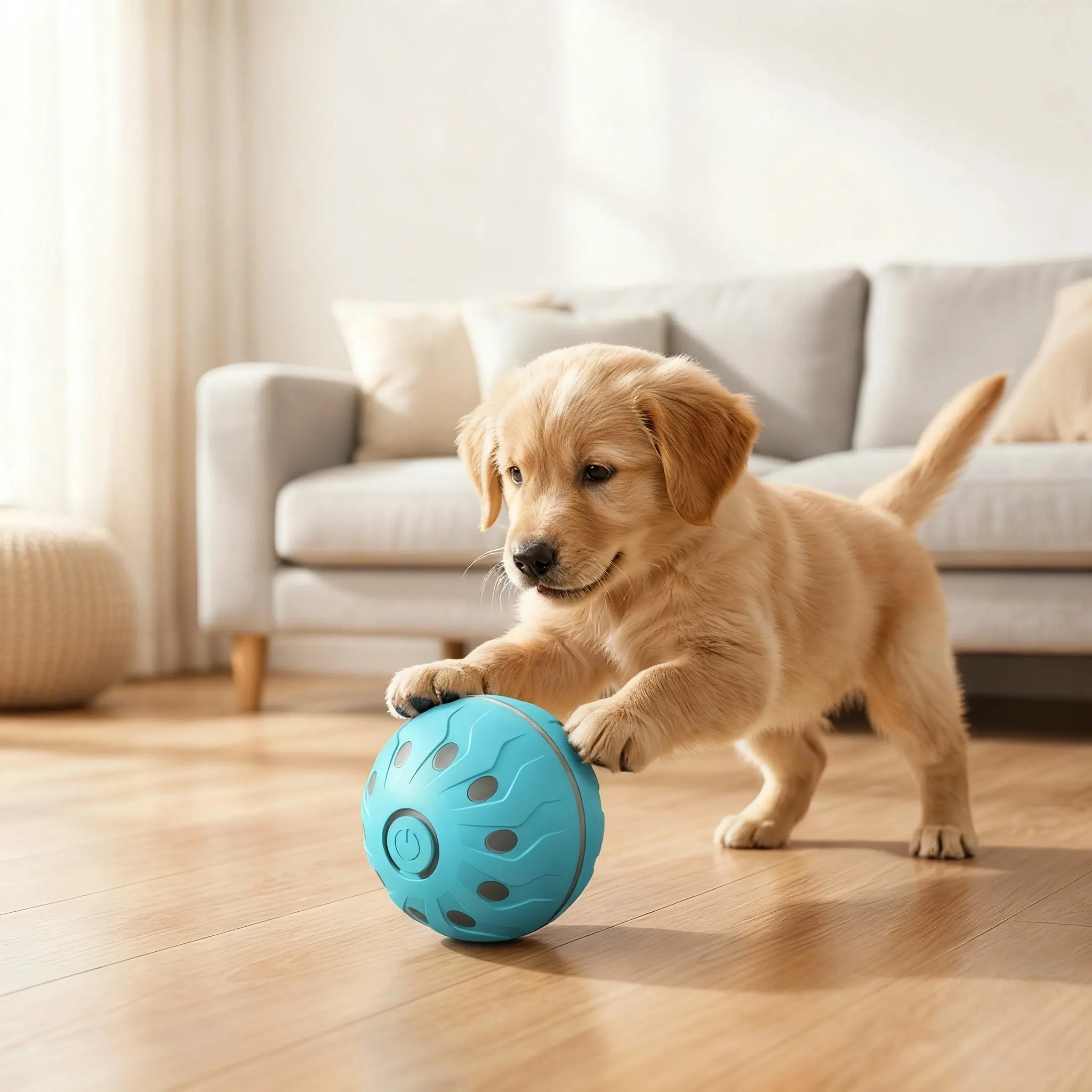 Smart Interactive Dog Toy Vibrating Dog Ball, Automatic Moving Dog Toy Ball, Vibrating Ball for Dogs for Small/Medium/Large Dogs, USB Rechargeable,for cats and dogs