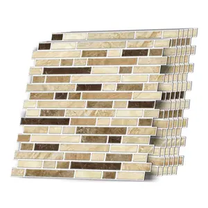 Waterproof Oil-Proof Kitchen Wall Stickers, Self Adhesive Stickers, Marble Tile Stickers, Imitation Dripping Tile Design, Decorative Home Decor for Living Room & Kitchen Walls (6pcs/12pcs Set), Household Decoration Supplies