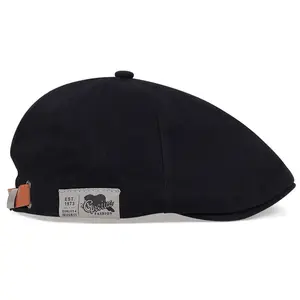Men Side Letter Sticker Newsboy Caps British Painters Hats Spring and Autumn Adjustable Flat Cap Hip Hop Berets Peaked Cap