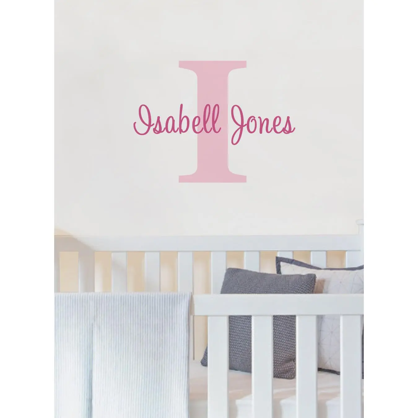 Personalized Monogram Name Wall Decal - Style A
