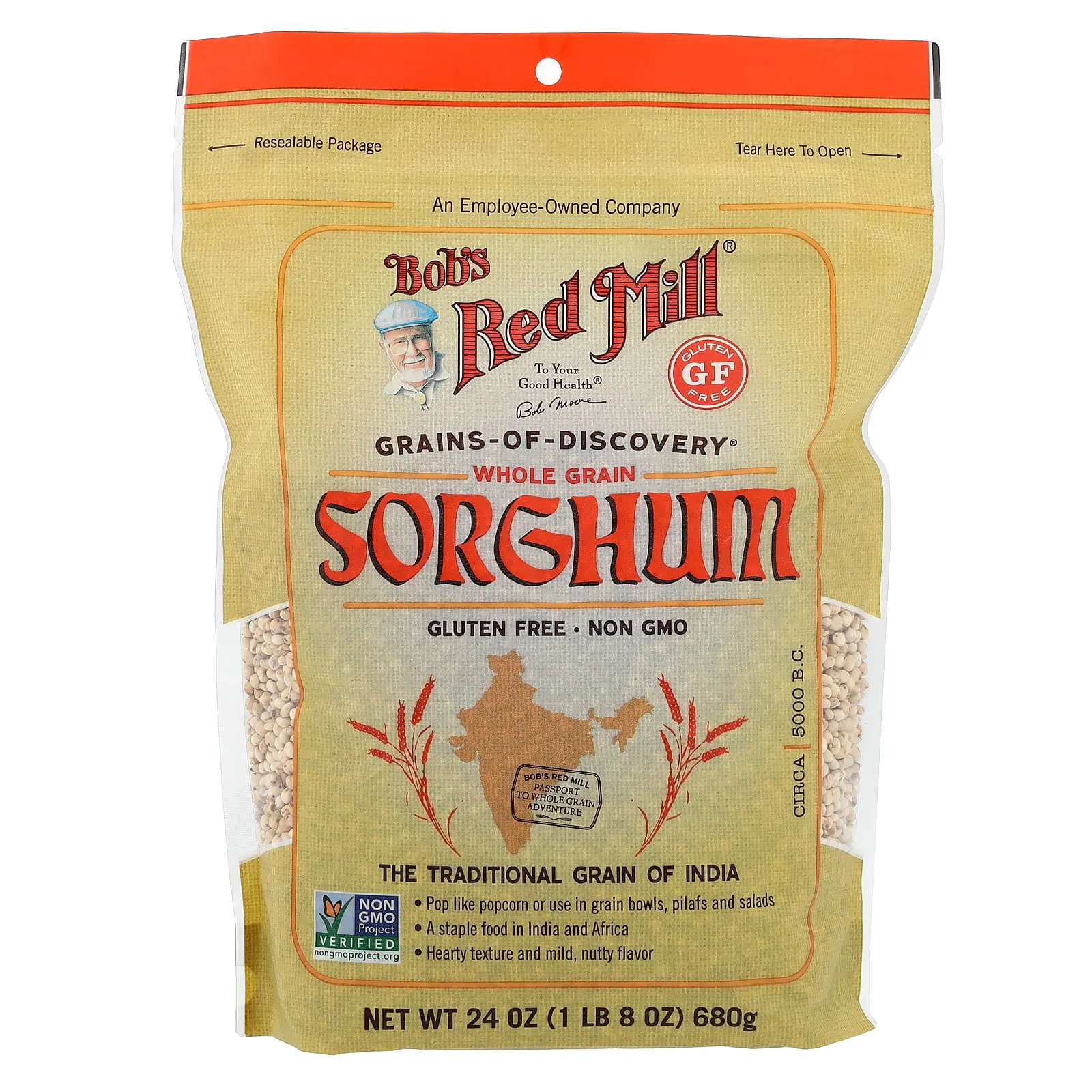 Bob's Red Mill Whole Grain, Sorghum, 1 lb 8 oz (680 g)