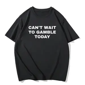 Can't Wait To Gamble Today Heavy Cotton Tee - Funny Shirt - Poker - Blackjack - Casino - Gift For Men and Women - Roulette - Slots