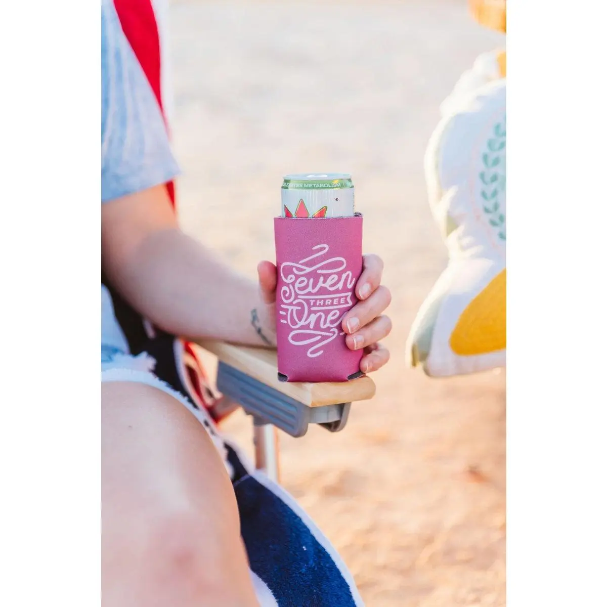 Seven Three One Mauve Tall Can Cooler (Wholesale)