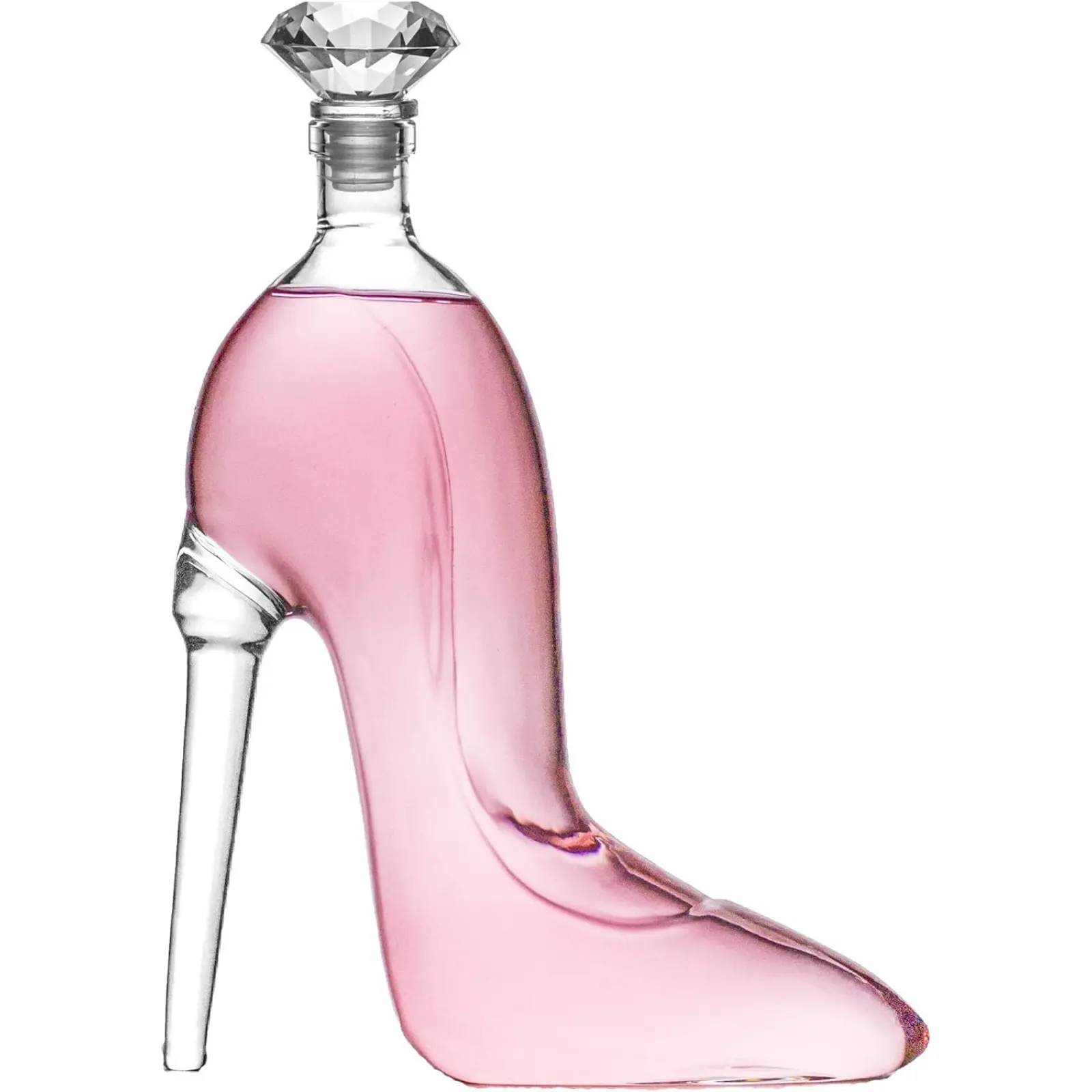 Heel Stiletto High Heels Whiskey and Wine Decanter - Elegant Decanter with Stopper for Liquor, Bourbon, Tequila - Unique High Heel Design, Present Gift for Women, Copyrighted Design, Stylish Barware