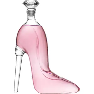 Heel Stiletto High Heels Whiskey and Wine Decanter - Elegant Decanter with Stopper for Liquor, Bourbon, Tequila - Unique High Heel Design, Present Gift for Women, Copyrighted Design, Stylish Barware