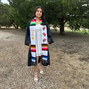 Roses Class of 2025 Mexican Sarape Graduation Stole mexican stole