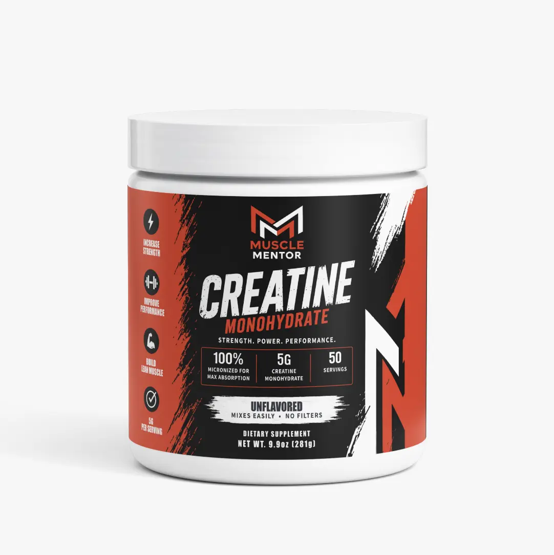 Muscle Mentor Creatine Monohydrate Powder Dietary Supplement, Unflavored for Muscle Gain