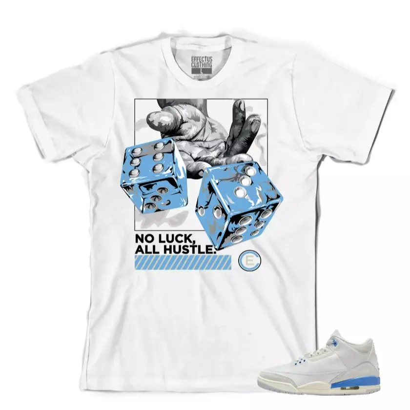 Tee to match Jordan Retro 3 Lucky Shorts. No Luck Tee, 3 Lucky Shorts Outfit, Graphic Tees, Top Unisex T-Shirt