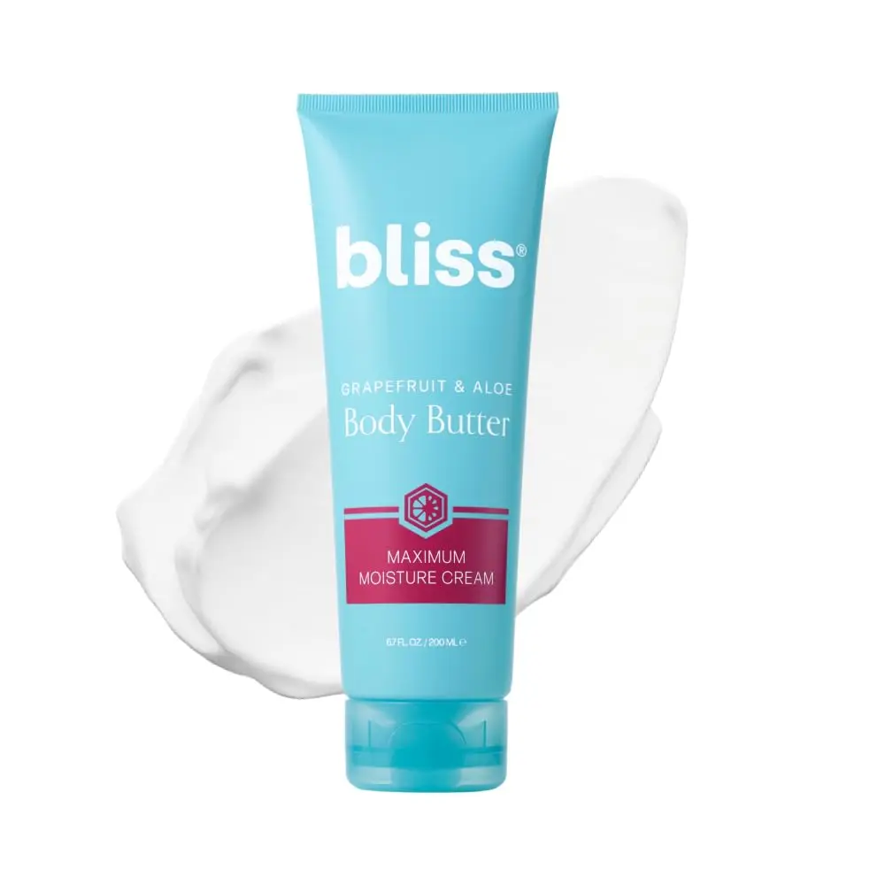 Bliss Body Butter - Grapefruit and Aloe - Maximum Moisture Cream - 6.7 Fl Oz - Body Lotion for Dry Skin - Long-Lasting Moisturizer for Women & Men - Vegan and Cruelty-Free