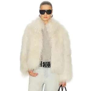 LAMARQUE Bianca Fur Jacket in Bone