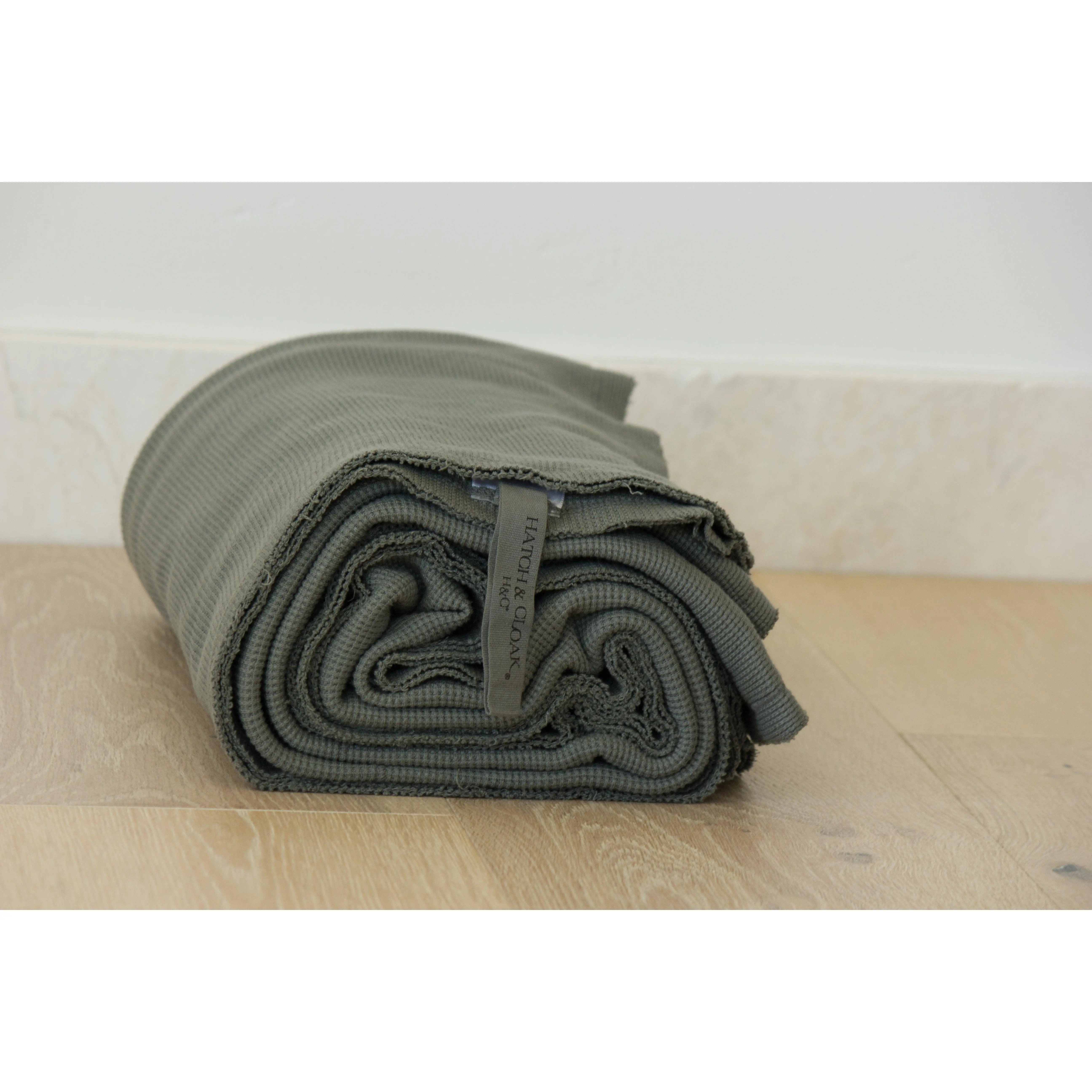 Skyler Thermal Waffle Blanket - Storm Cloud