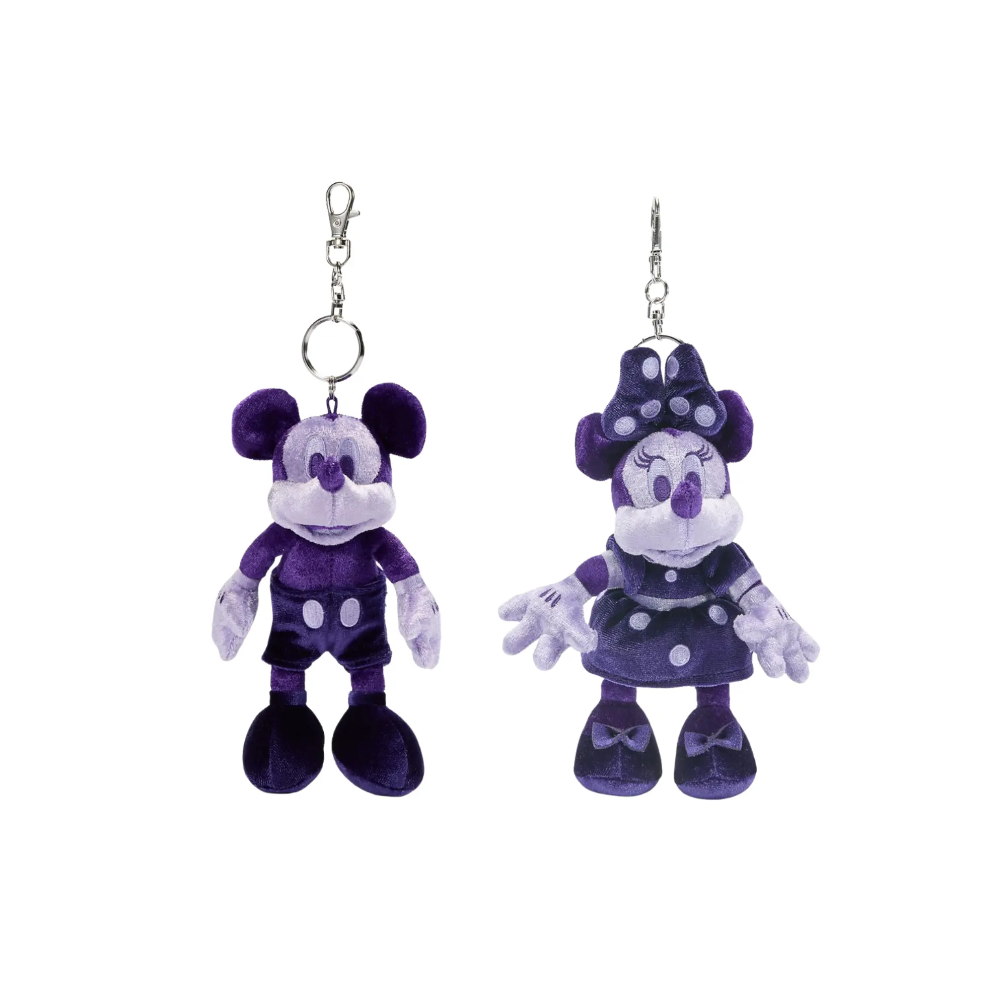 Disney Store - D23: The Ultimate Disney Fan Event Color Drench Plush Keychain Bundles - Mickey, Minnie, Donald, Pluto, Winnie, Piglet, Tigger, Eeyore