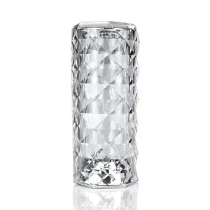 Crystal Table RGB Color Touch Lamps (Set of 2 or 4) ,for Bedroom/Party/Dinne