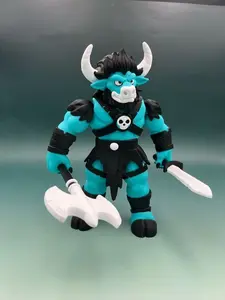 Fantasti Craft 3D Minotaur Figurine 8 3/4" x 5-3/4" x 2.5" Lightweight Durable PLA Resin Fierce Detail USA Made for Fantasy Decor RPGs