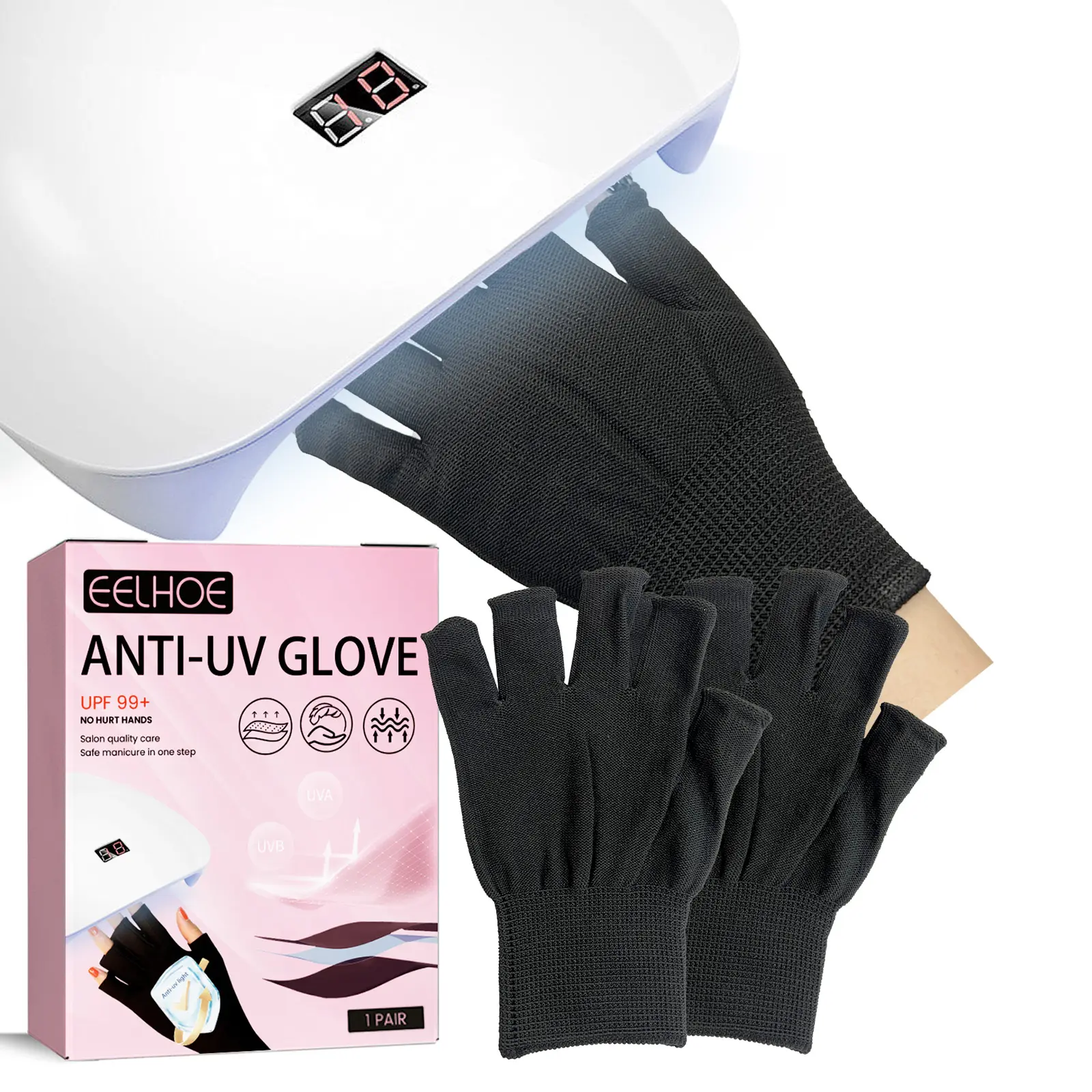 EELHOE Anti-UV Gloves – Protect Your Hands from UV Radiation During Manicures