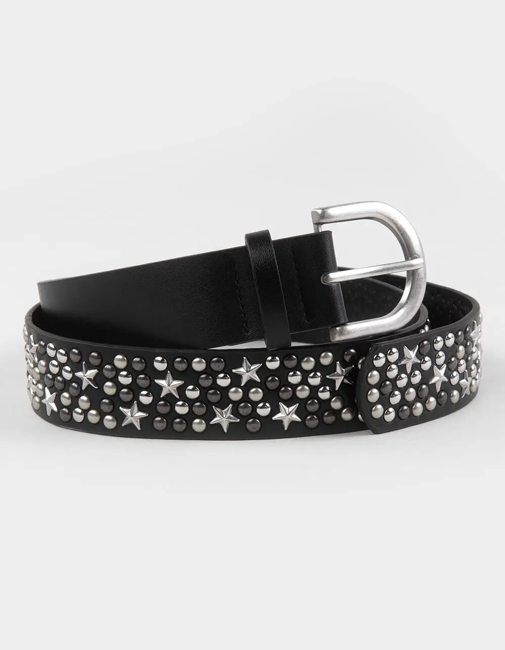 Multi Star Studded Belt, Black Multi Star Studded Belt, Black