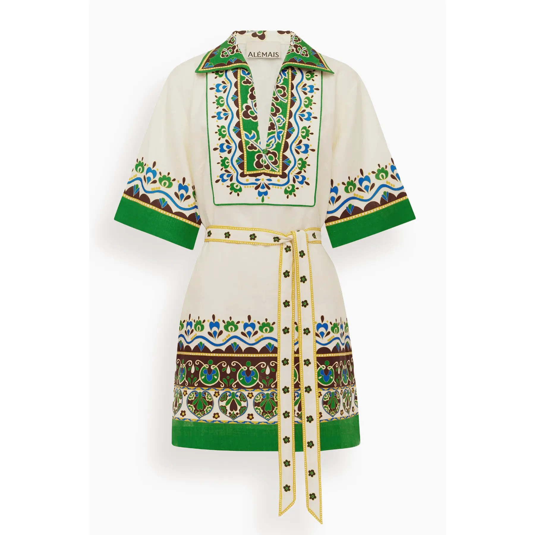 Bridgette Mini Shirtdress in Cream