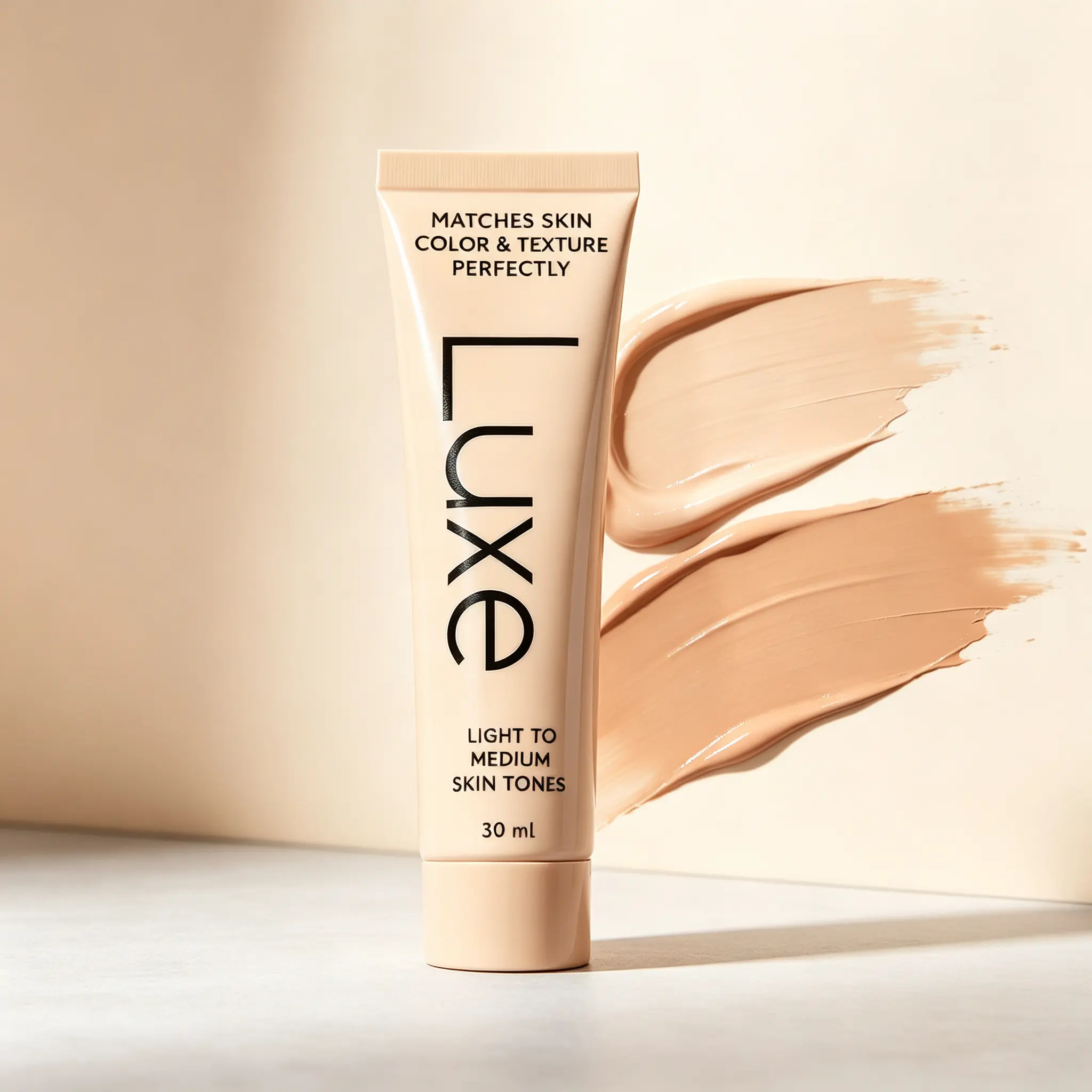 Luxe Adaptive Color Changing Foundation, Custom Match All Skin Tones, 12H Wear Buildable Coverage with Soft Dewy Glow