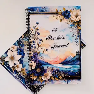 Wildflower Bookmarks Floral Reading Journal with Reading Logs and Challenges