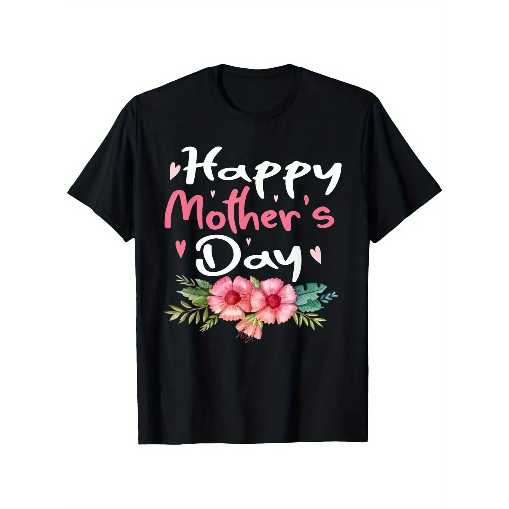 Men's Casual Knit Fabric T-Shirt - Happy Mother's Day Costumes, Style 2, Tshirt, Cotton, Tops, Round Neck