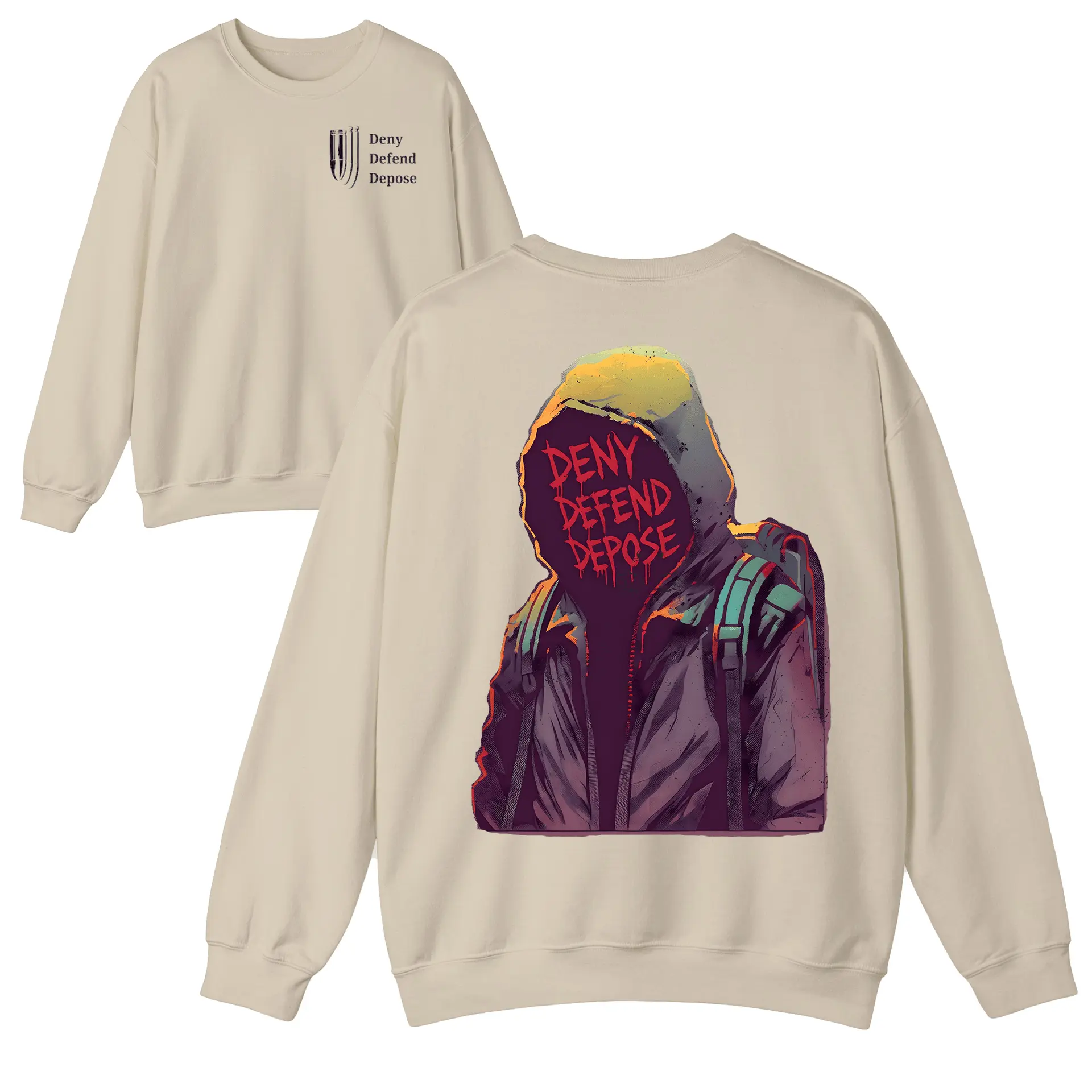 Deny Defend Depose- Luigi Mangione - The Adjuster - T Shirt - Sweater Shirt - Hoddie