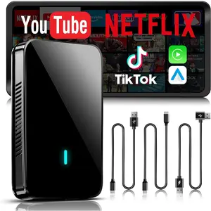 Magic  Box,   Adapter Supports for /YouTube/TF Card, AI Box , Plug & Play, Drivechat with AI Skills, Dual WiFi, , Fits for OEM Wired