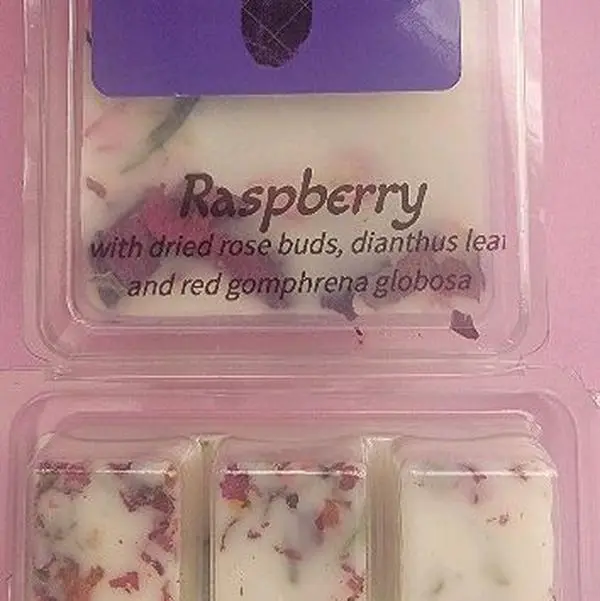 Premium Hand-Crafted Soy Wax Melt, Raspberry -Scented Home Decor Candle