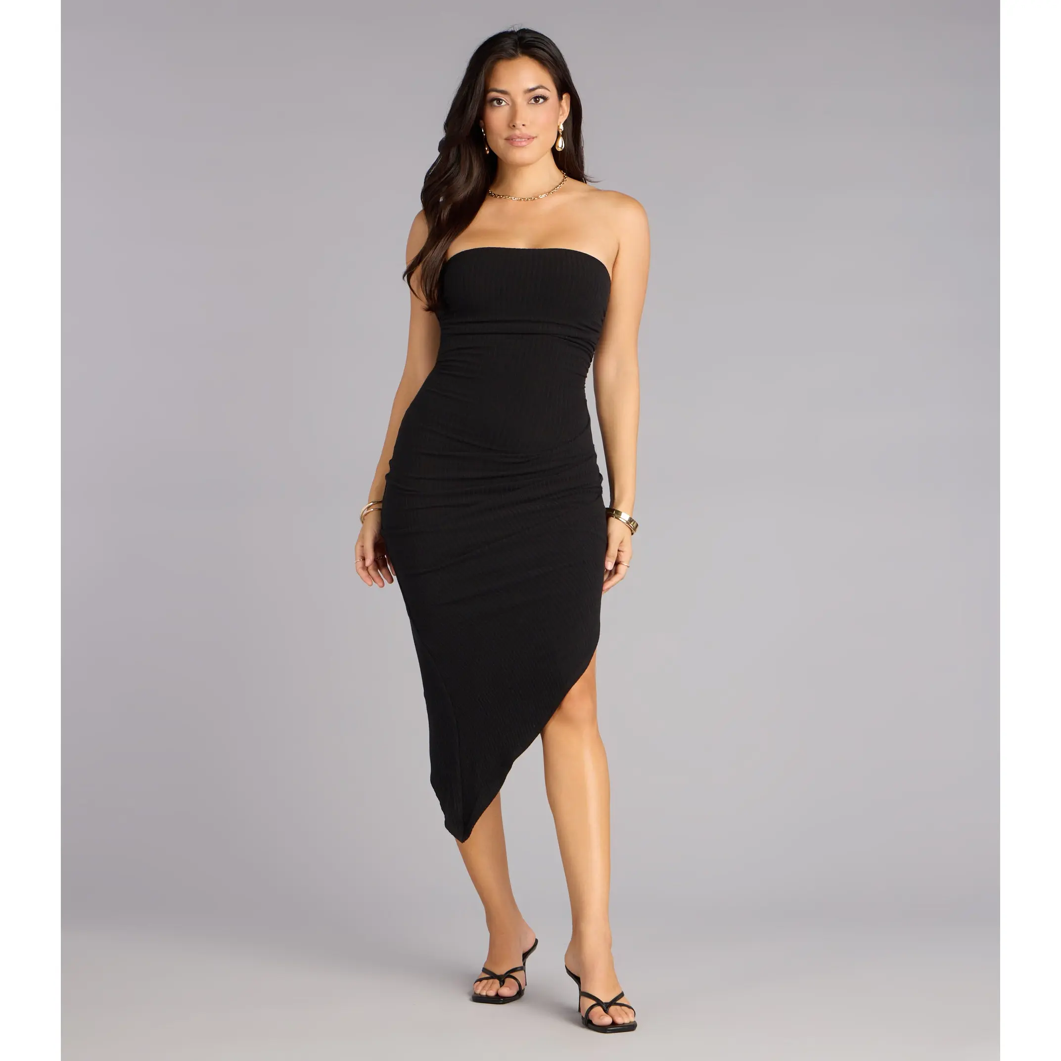 So Loved Tube Bodycon Midi Dress - TikTok Shop So Loved Tube Bodycon Midi Dress - TikTok Shop