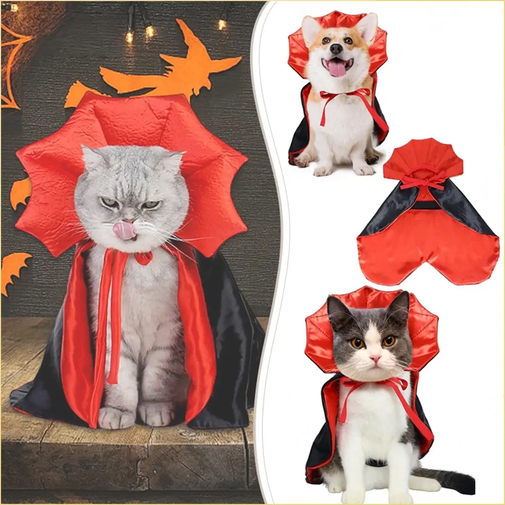 Cute Vampire Cloak Pet Costume  Halloween Cosplay