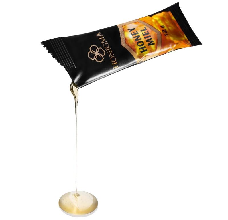 HONIGMA Deliciously Sweet Acacia Honey Sticks - 50 Count (12g each) | Pure Ukrainian Honey | Sustainably Sourced | Bursting with Flavor & Health Benefits