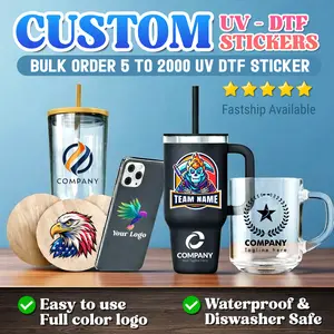 Custom UV DTF Stickers: Personalized Waterproof Decals for Cups, Mugs, and Glass Wraps