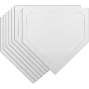 Portable Rubber Throw Down Home Plate for Baseball Softball, Ideal for Gym Teachers Camp Instructors Backyard Batting Pitching Practice Training
