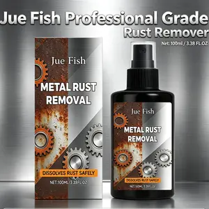 Metal rust remover, dissolves rust on metal surfaces for a clean and bright finish, multi-purpose rust cleaning agent