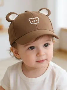 Baby Hat Spring Autumn Boy Cute Baseball Cap Girl Sun Protection Hard Brim Adjustable Snapback Suitable for Travel Beach Outdoor 1-3 Years Head Circumference 44-50cm