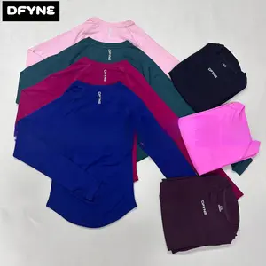 DFYNE Seamless Long-Sleeve T-Shirt| Highly elastic, breathable, and sweat-free, slimming and flattering to show off your figure