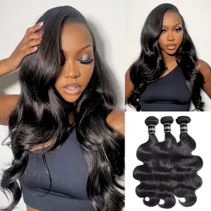 [Summervibes] Luxury Brazilian Virgin Bundles 100% Virgin Remy Human Hair Straight Body Wave Deep Curly bundles Tangle-free Re-wearable 10A Grade Salon Quality