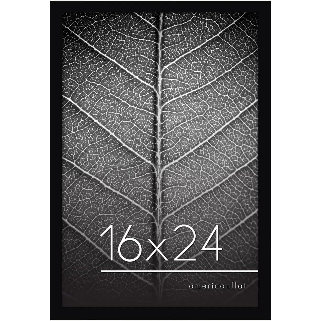 16x24 Poster Frame with Polished Plexiglass - Black Picture Frame with Engineered Wood - Epic Collection - Wide Photo Frame for Wall Display