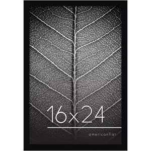 16x24 Poster Frame with Polished Plexiglass - Black Picture Frame with Engineered Wood - Epic Collection - Wide Photo Frame for Wall Display