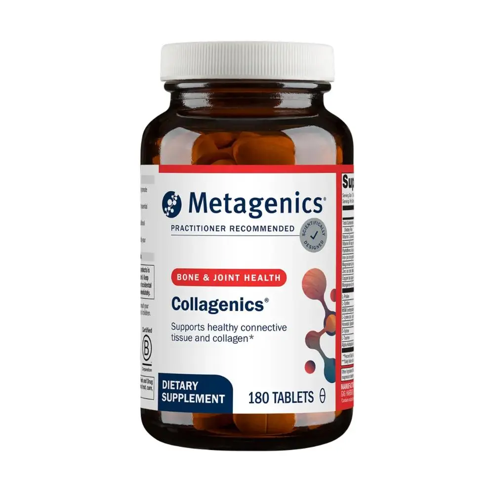 Metagenics Collagenics - Collagen Building Nutrients for Joint, Skin & Connective Tissue Support - with L-Proline, L-Lysine, Vitamin C, Manganese & Zinc - Non-GMO, Gluten-Free