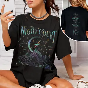 Velaris The Night Court Acotar 2 Sided Shirt, Velaris The Night Court Shirt, Court Of Dreams, Inner Circle Acotar Shirt, ACOTAR Merch, Sarah J Maas Fan Tee, Fantasy Romance Graphic T-Shirt, Booktok Book Lover Gift, Unisex Cotton Crewneck 02J