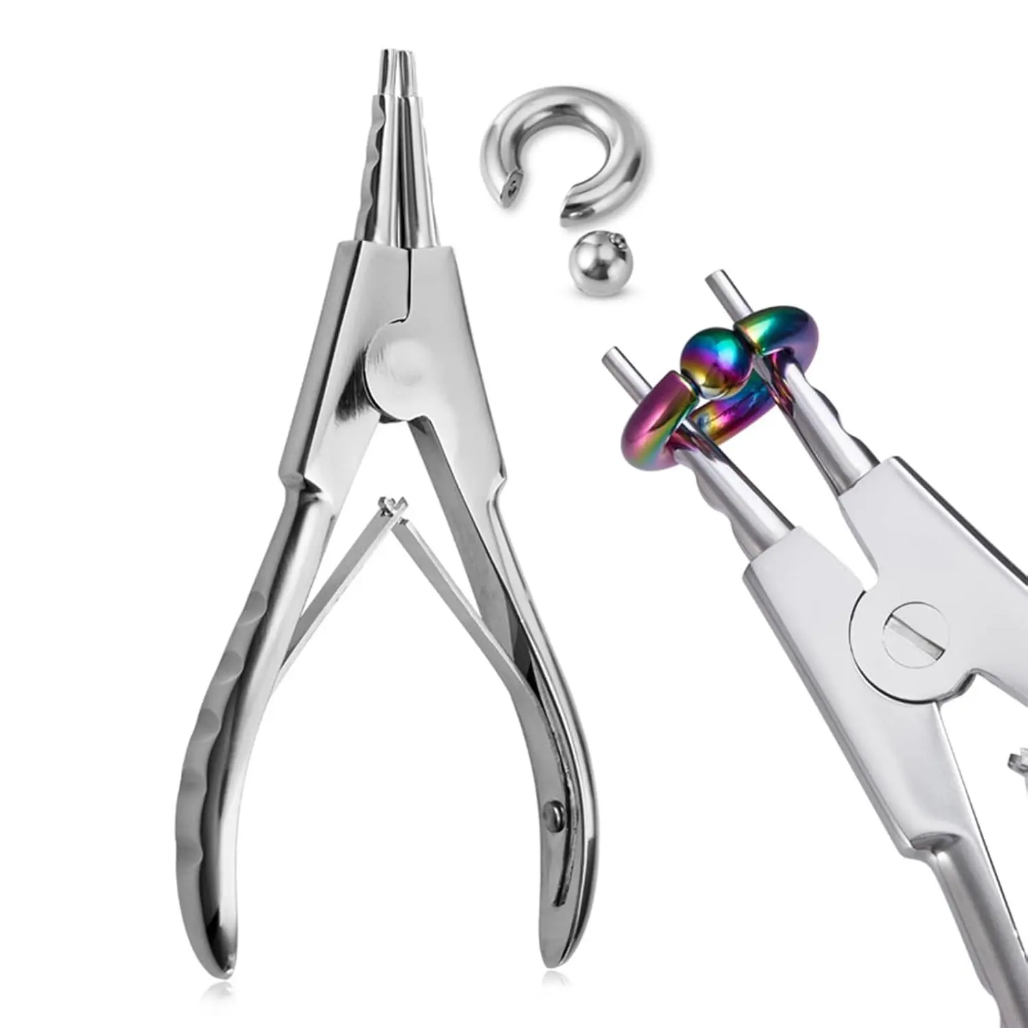 Heavy-Duty Ring Opening Pliers for Large Gauge Hoops,Versatile Tool for Jewelry Piercing, Captive Bead, Segment, Clicker, Stubborn Nose Hoop Rings