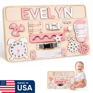 Large Busy Board Montessori Toys for 1 2 3 Year Old - Sensory Toys for Toddlers 1-3 - Fine Motor Skills & Early Learning - Montessori Gift for Boys & Girls - Travel-Friendly & Safe