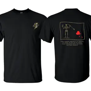 Hoist The Black Flag Skull Warrior Shirt With Dark Military Inspired Graphic And Chaos Driven Message, Streetwear Tactical Tee For Men With Rebel Energy And Bold Style